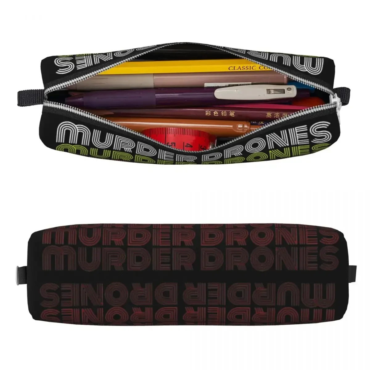 Murder Drones Pencil Case Creative Pen Box Bag Girl Boy Big Capacity School Supplies Gifts Pencilcases