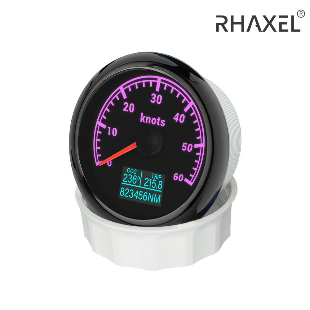 

Спидометр-одометр RHAXEL 85 мм с GPS, 0-200 км/ч, с функцией трекера по маршрутам, 12В/24В, с 8-цветной подсветкой
