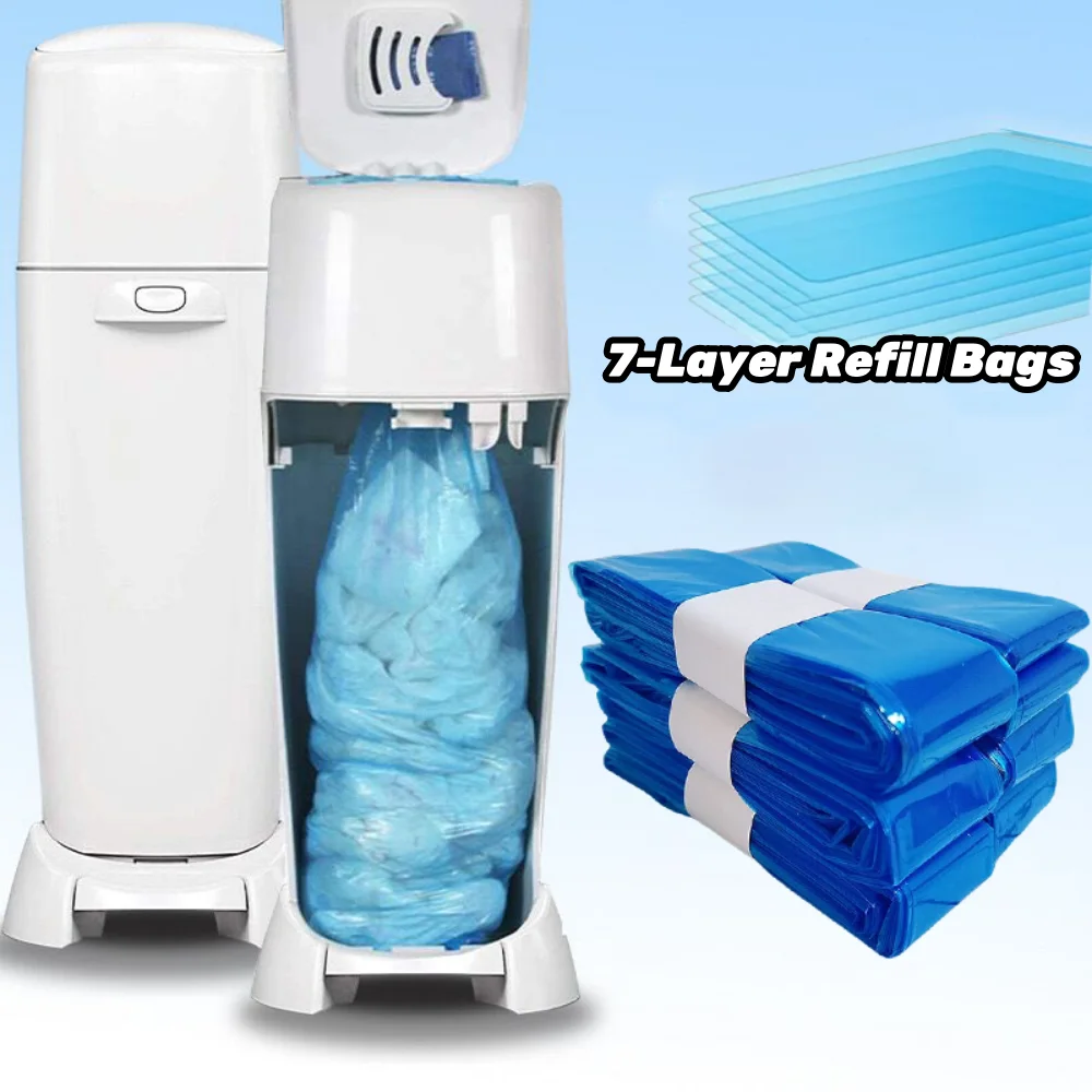 Diaper Pail Refills Diaper Garbage Bags Diaper Pail Refill Bags for Angelcare Trash for Genie for Munchkin for Sangenic Tommee T