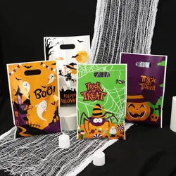 10/20/50pcs Scary Pumpkin Ghost Witch Halloween Candy Gift Bags Trick or Treat Bags for Halloween Party Decorations Supplies