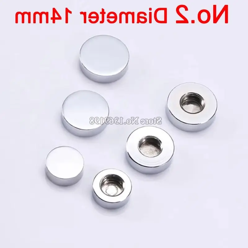 

Courier 1000PCS/lot Diameter 14mm solid copper advertisement nails glass/showcase nails flat mirror nails decorative screws caps