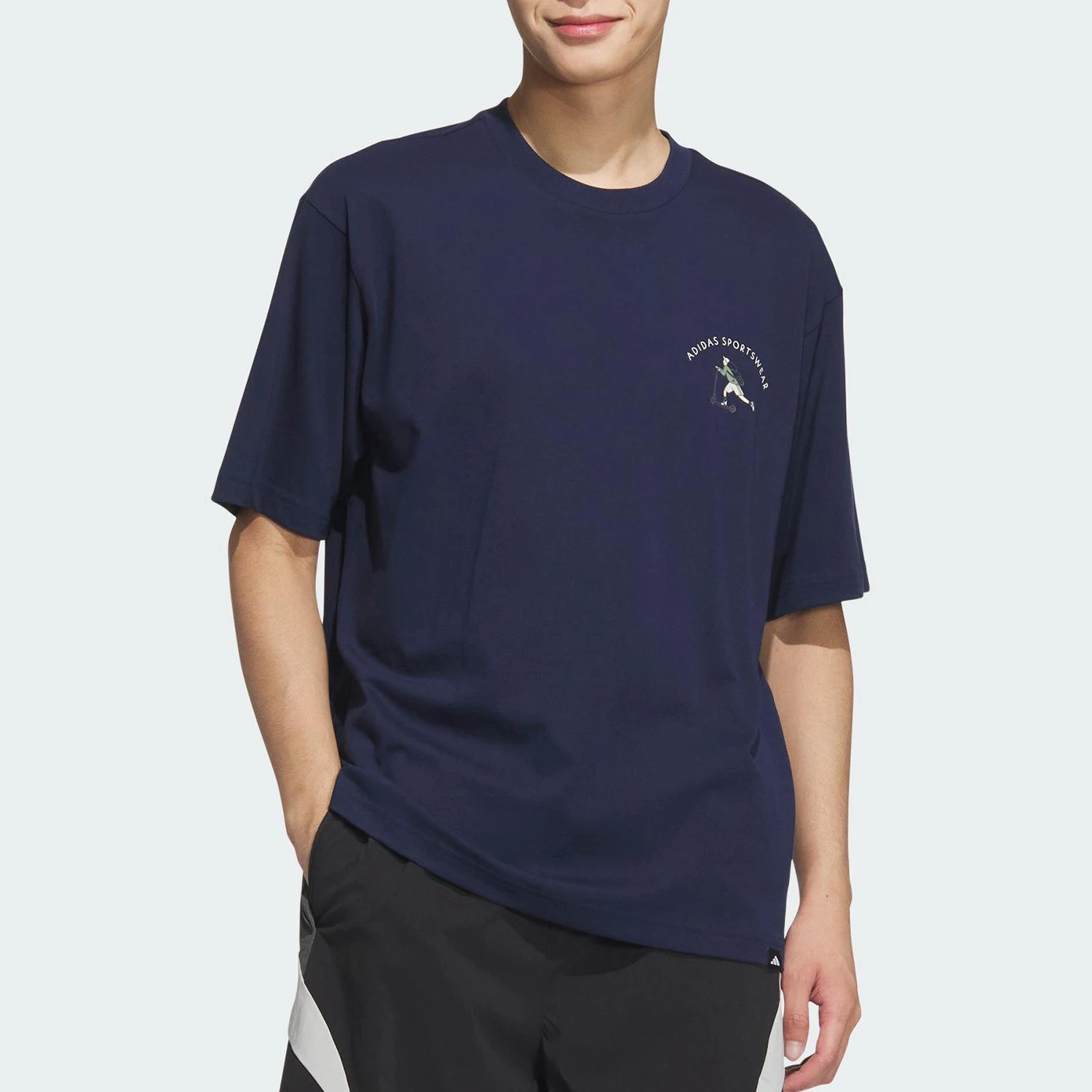 أديداس حقيقية 2025 الصيف الرجال فضفاضة في الهواء الطلق تنفس قصيرة الأكمام JL6060 #1