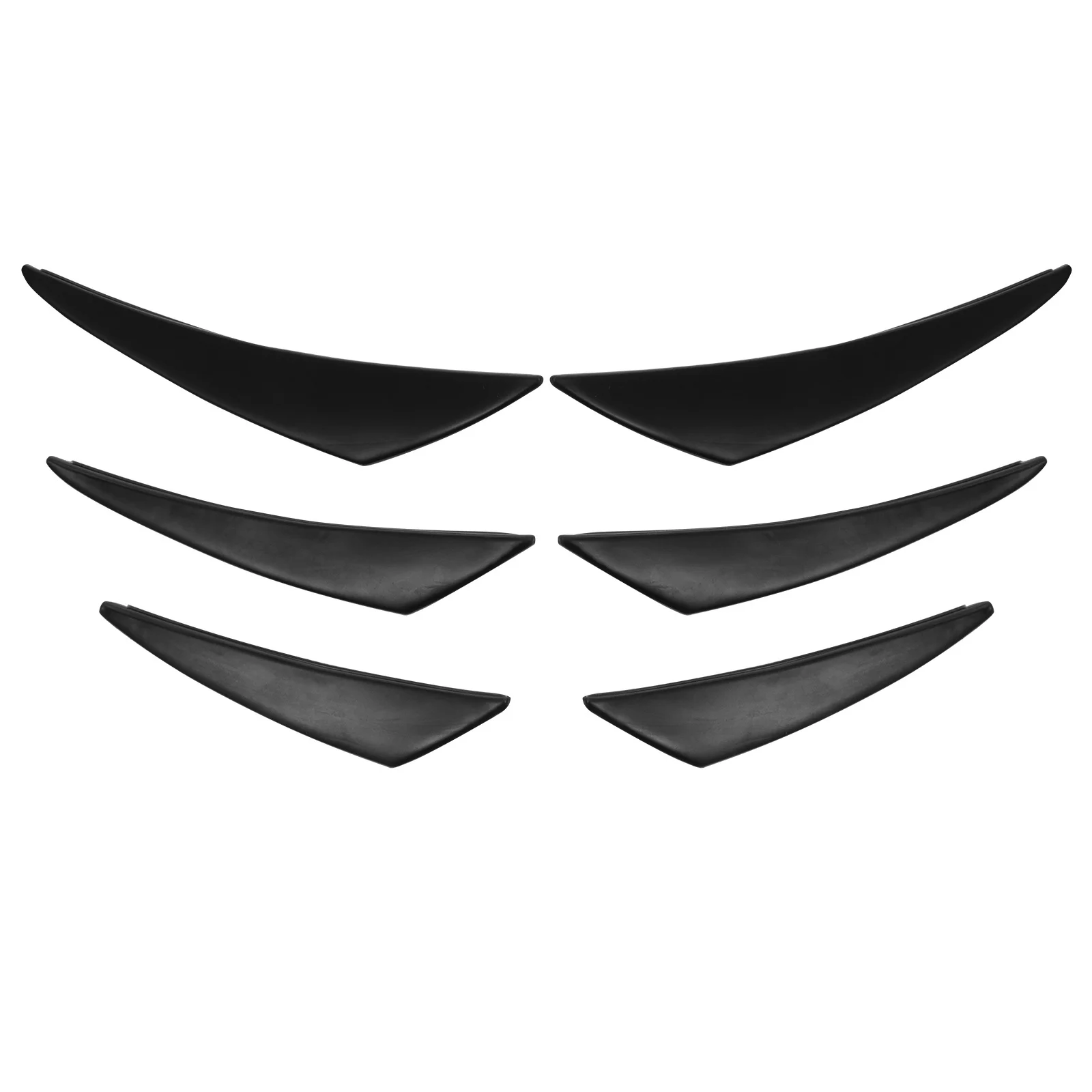 1Set Auto Front Stoßstange Diffusor Fin Splitter Lip Auto Stoßstange Abdeckung Körper Spoiler Streifen Canard Dekorative Automotive Zubehör
