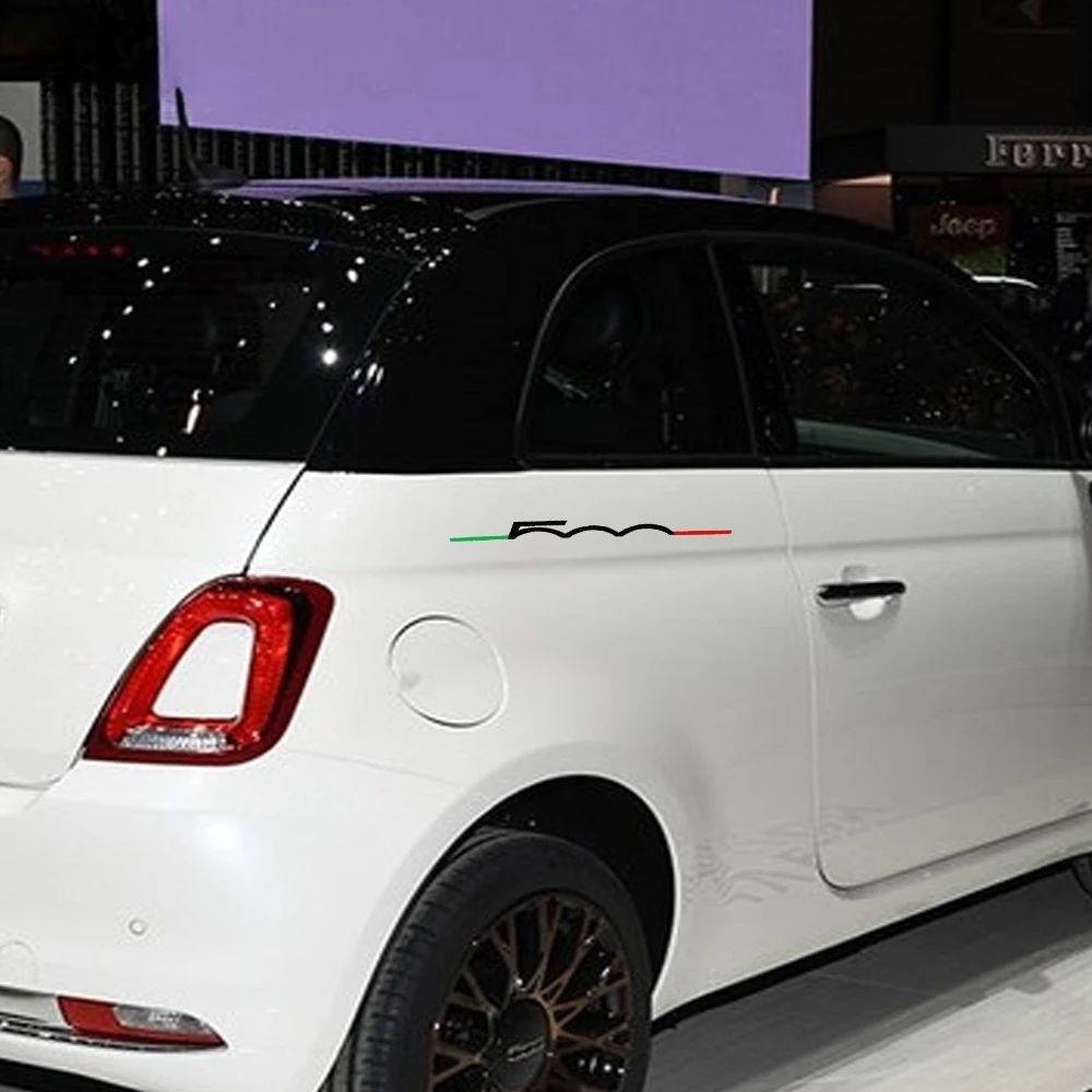 

2Pcs Vinyl Decal Car Body Sticker For Fiat 500 Abarth 595 500X 500L Car Styling Accessories