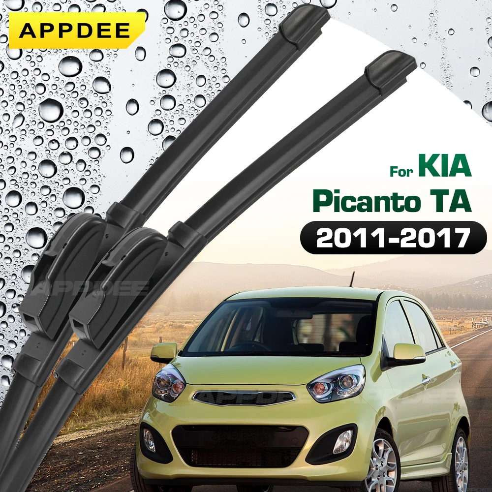 

APPDEE для KIA Picanto TA 2011-2017, силиконовые и резиновые щетки стеклоочистителя, щетки для лобового стекла, оконные щетки