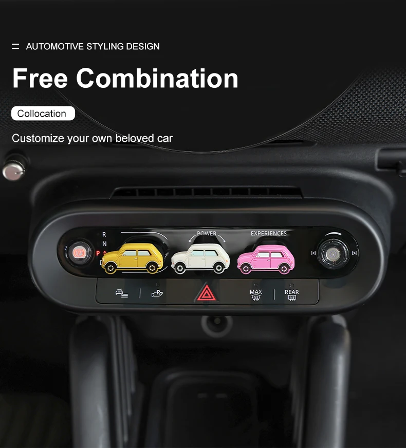 Silikon-Schutzabdeckung für die Mittelkonsole des Mini Cooper J01 F05 F65 F66 U25 F67, Zierstück für den Start-Stopp-Knopf – Detail 15