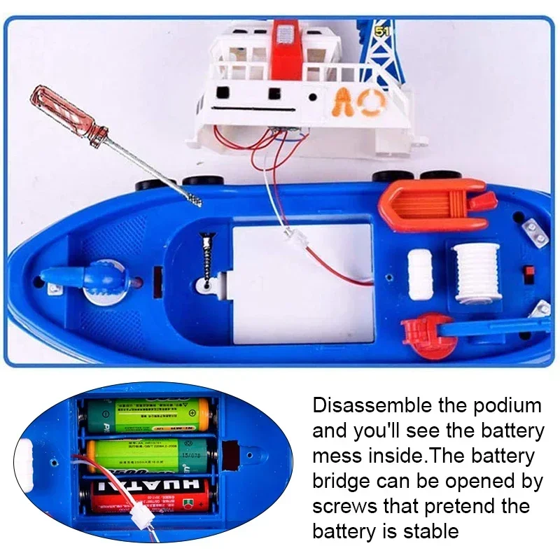 Barco de combate a incêndio de resgate marinho elétrico modelo barco de fogo com luz led música pulverização de água piscina brinquedos de banho para crianças