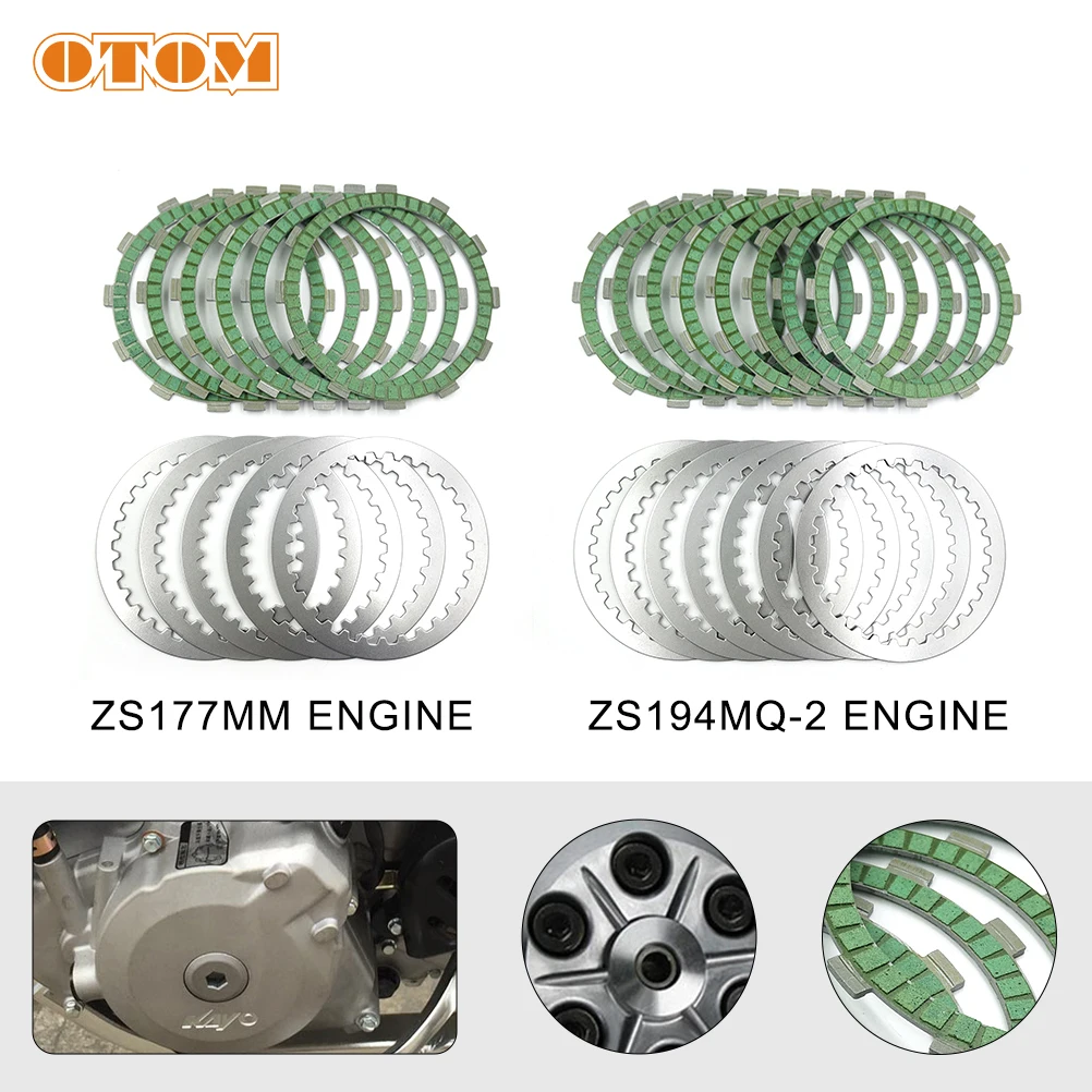 Motorcycle Engine Parts Clutch Friction Plates Steel Disc Kit For Zongshe NC250 NC450 AVANTIS Enduro MOTOLAND SM-MOTORS KAYO BSE