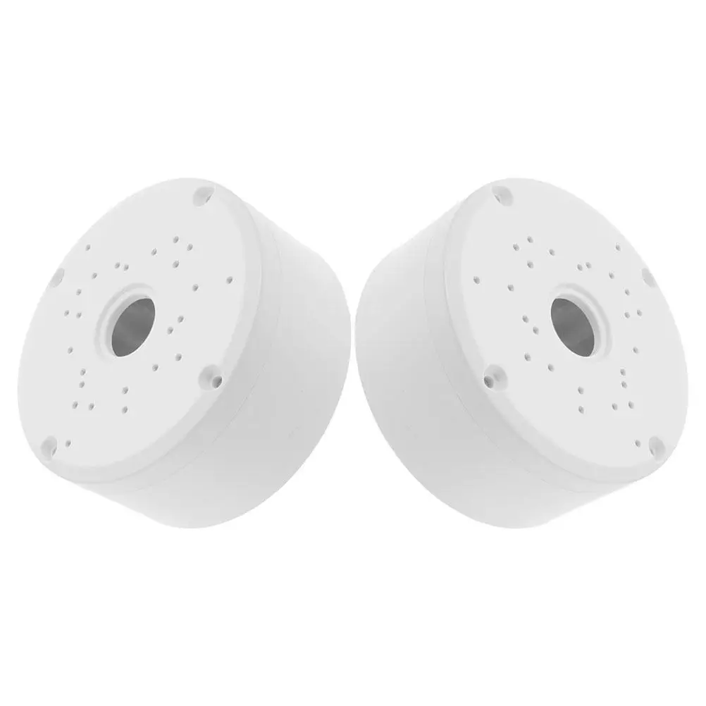 2Pcs Waterproof Security Camera Mount Dome Junction Box Outdoor Cable Concealment Box Wall Mount Plate for Security Cameras