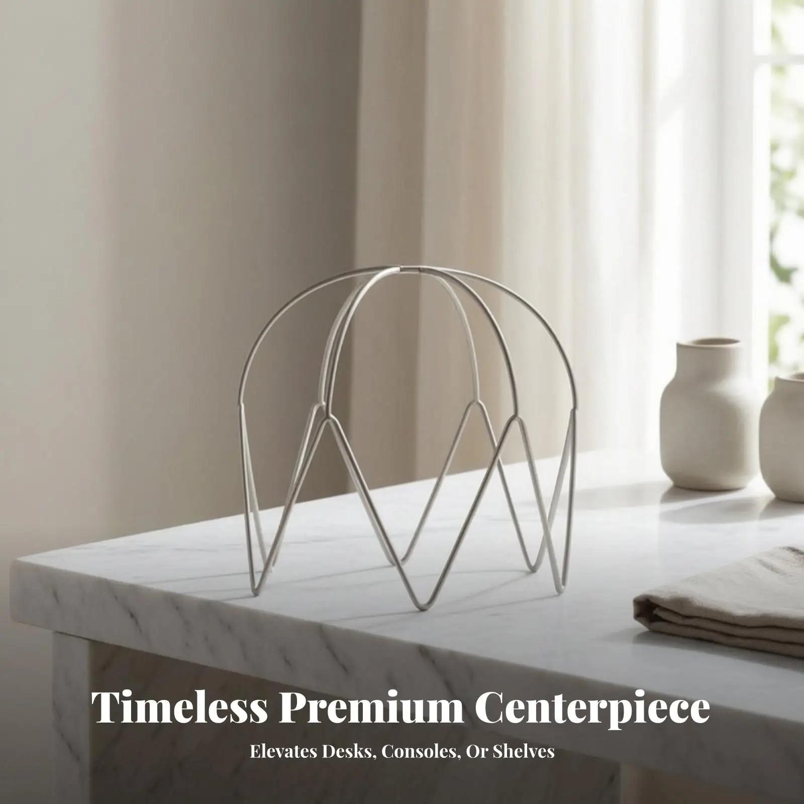 Wire Lamp Shade Skeleton Holder for Table Lamp DIY Craft Vintage Decor Metal