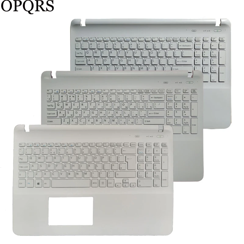 Go! US/Russian RU/UK/Spanish SP/Brazil BR laptop keyboard for SONY VAIO FIT15 SVF15 SVF152 SVF153 SVF15E SVF154 with white