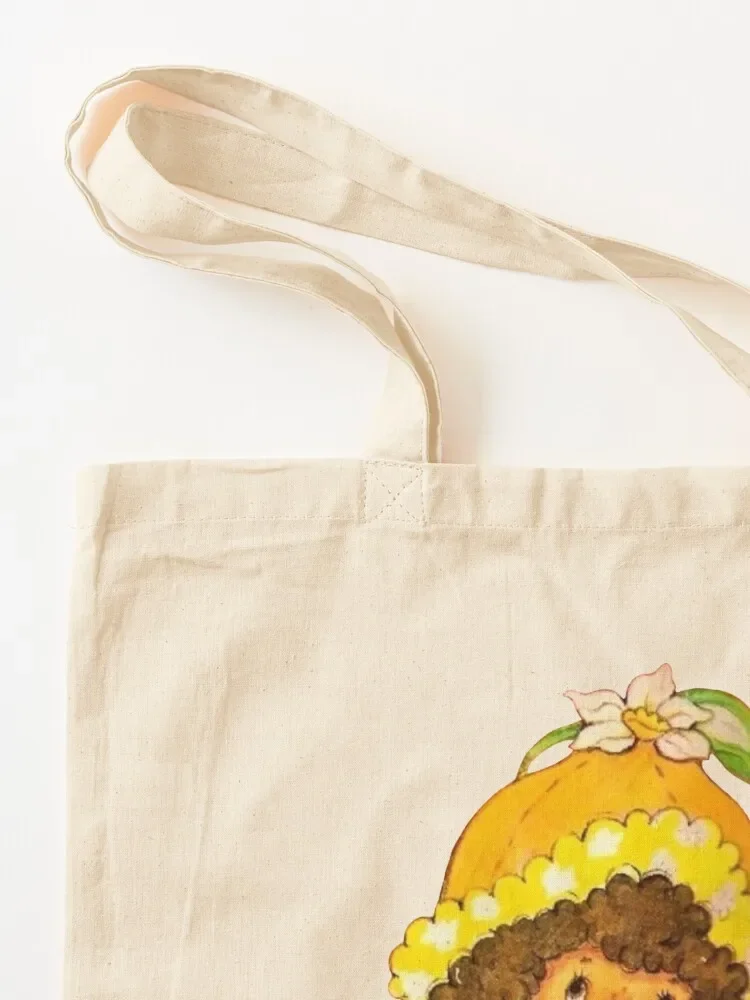 Bolsa tote de flor de laranja sacola personalizada para carrinho de compras de praia mulher compras