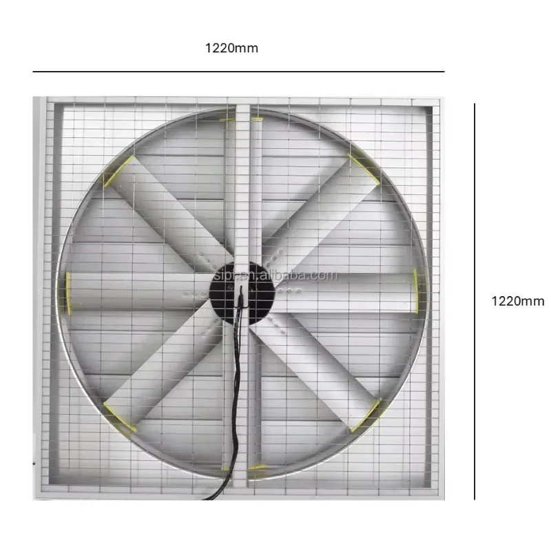 Solar Big Fan Exhaust Fan Industrial Wall Mounted Large Cooling Fan for Farm Greenhouse