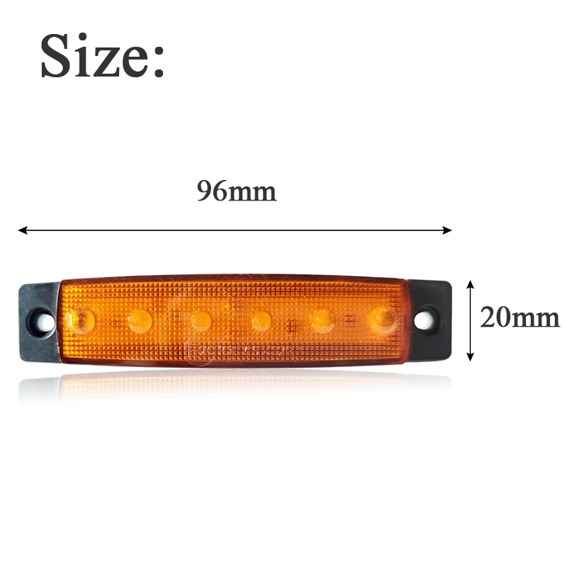 10PCS 12V 24V Led Indicatore di posizione laterale Luci per auto Anteriore Posteriore per camion Cabina RV Rimorchio Ambra/Rosso/Bianco/Verde/Blu