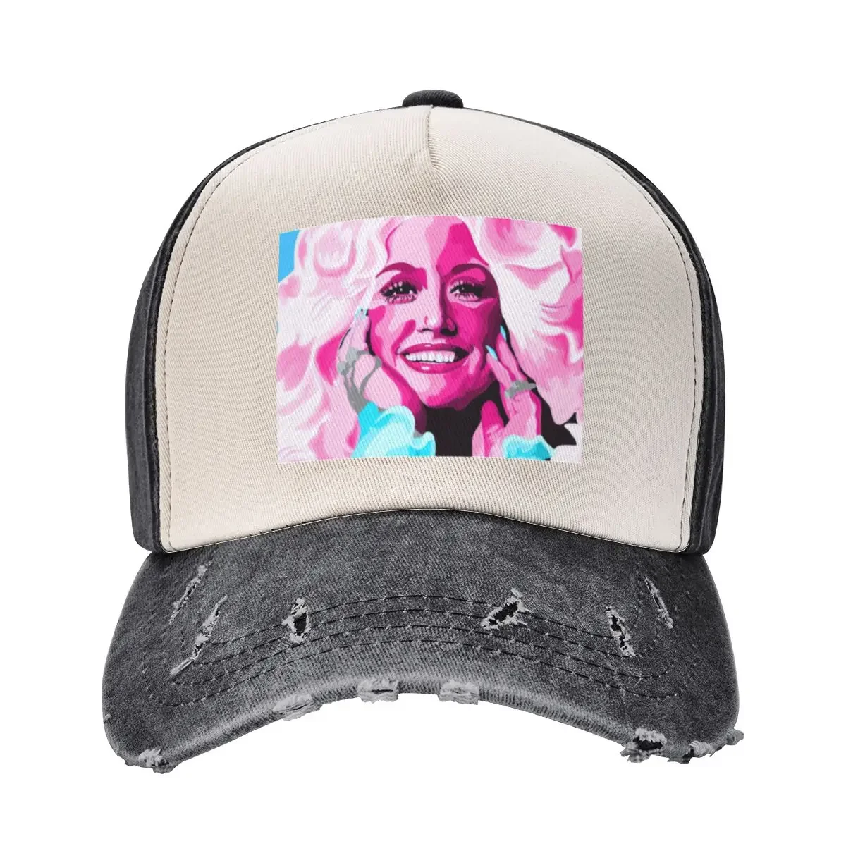 

Dolly Parton pop art painting Baseball Cap Ball Cap sailor cap for men Snap Back Hat Golf Men Women's