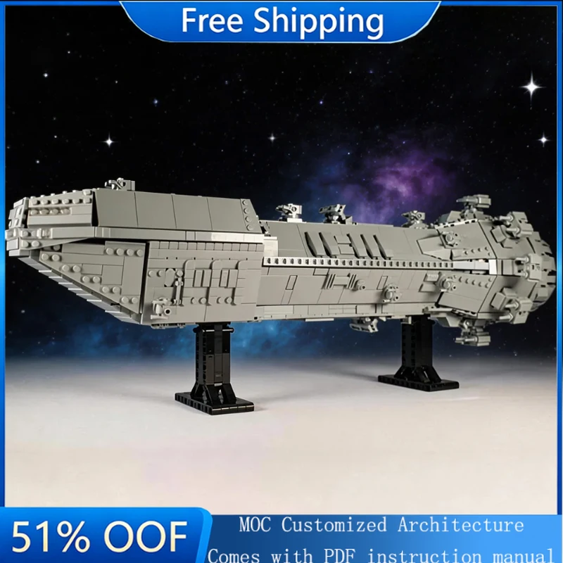 

3364 PCS MOC Star Battle Interstellar Combat Frigate Model Building Block Brick DIY Creative Assembly Educational Kids Toy Gift