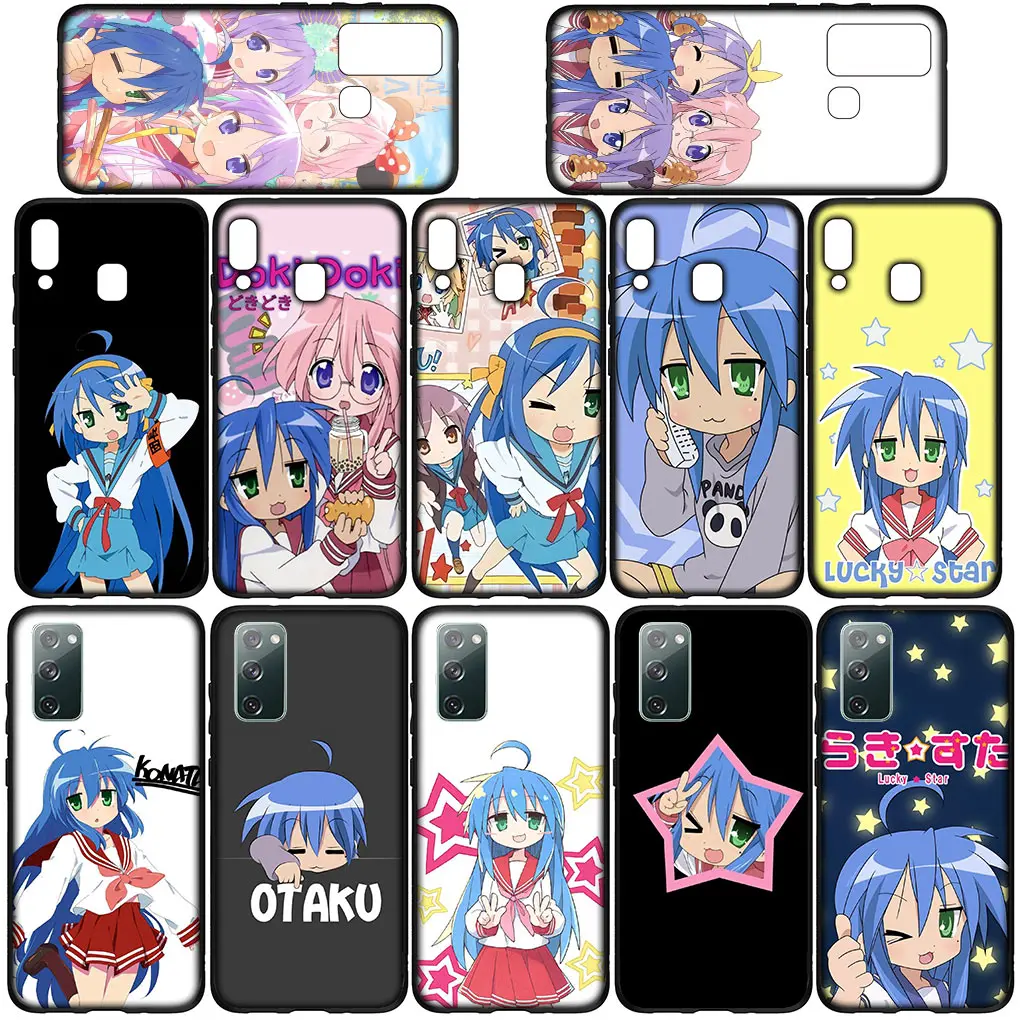 Lucky Star Izumi Konata girl Cover for Samsung Galaxy S24 S23 Fe Ultra Plus A55 A35 A24 A25 A15 A05 M55 M15 Casing Phone Case