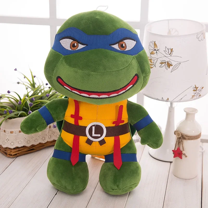 TMNT-Peluche Teenage Mutant Ninja Turtles pour Fille et Garçon, Cadeaux Kawaii, Mignon, Créatif, Anime Butter, 25 cm, 35cm