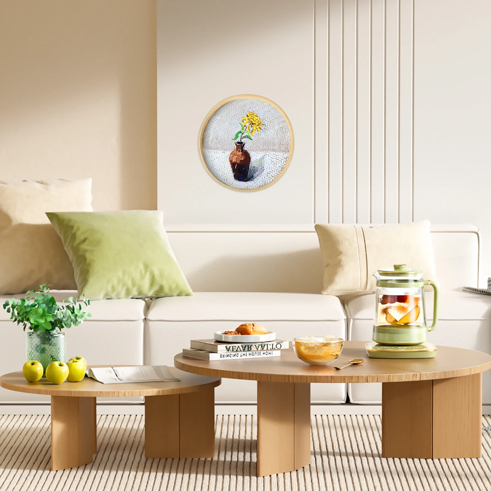 

4pcs Bamboo Storage Tray Weaved Bread Baskets Large Flat Handmade Dustpan Drawing Storage Basket Plates Woven