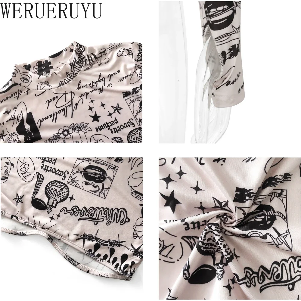Summer Sexy Short Tight T Shirt Long Sleeve Crop Top Women Y2k Clothes Turtleneck Corset Streetwear Graphic T-shirt Womens 2024