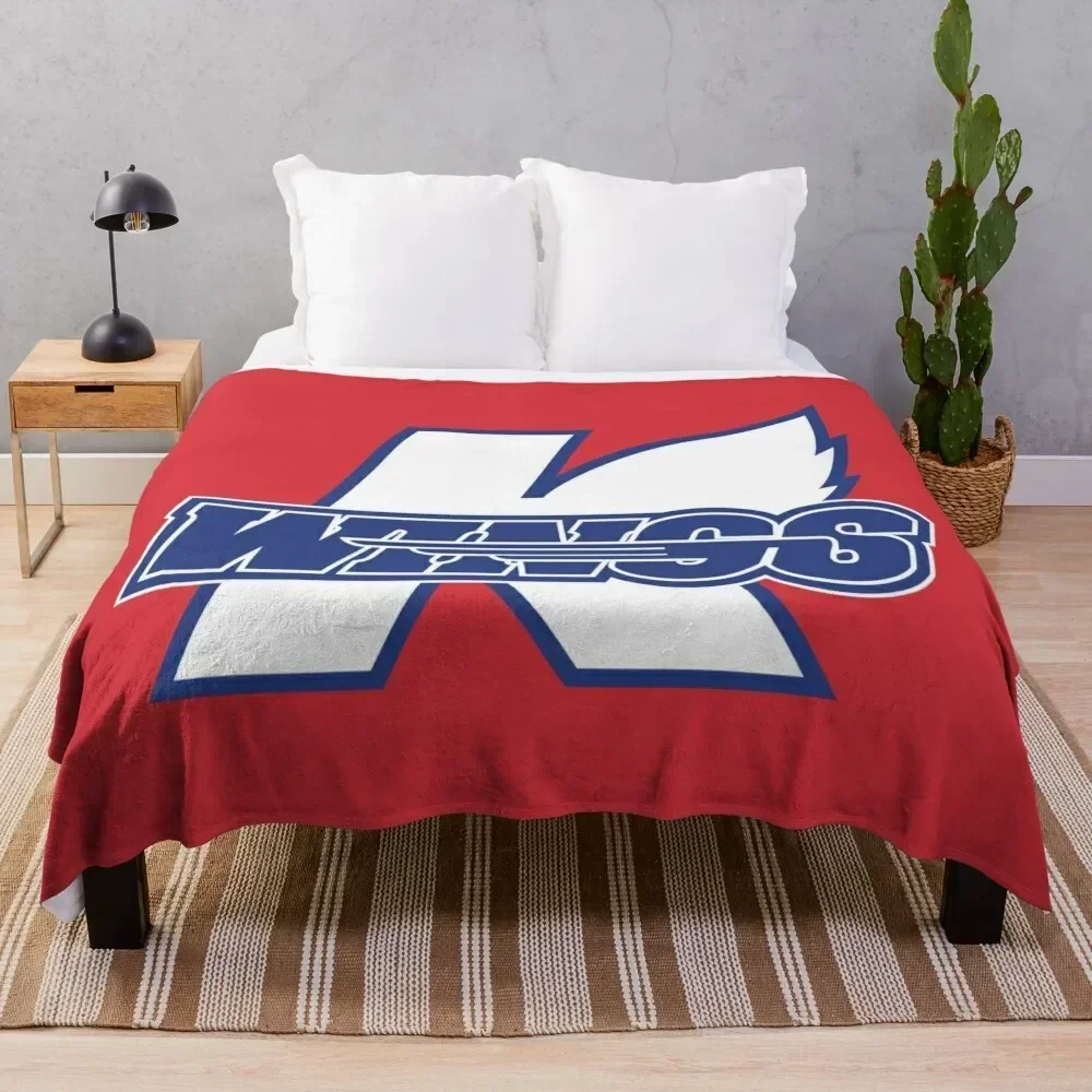 

Kalamazoo Wings, Merch Throw Blanket Ultra Soft Flannel Fleece Blanket for All Seasons
