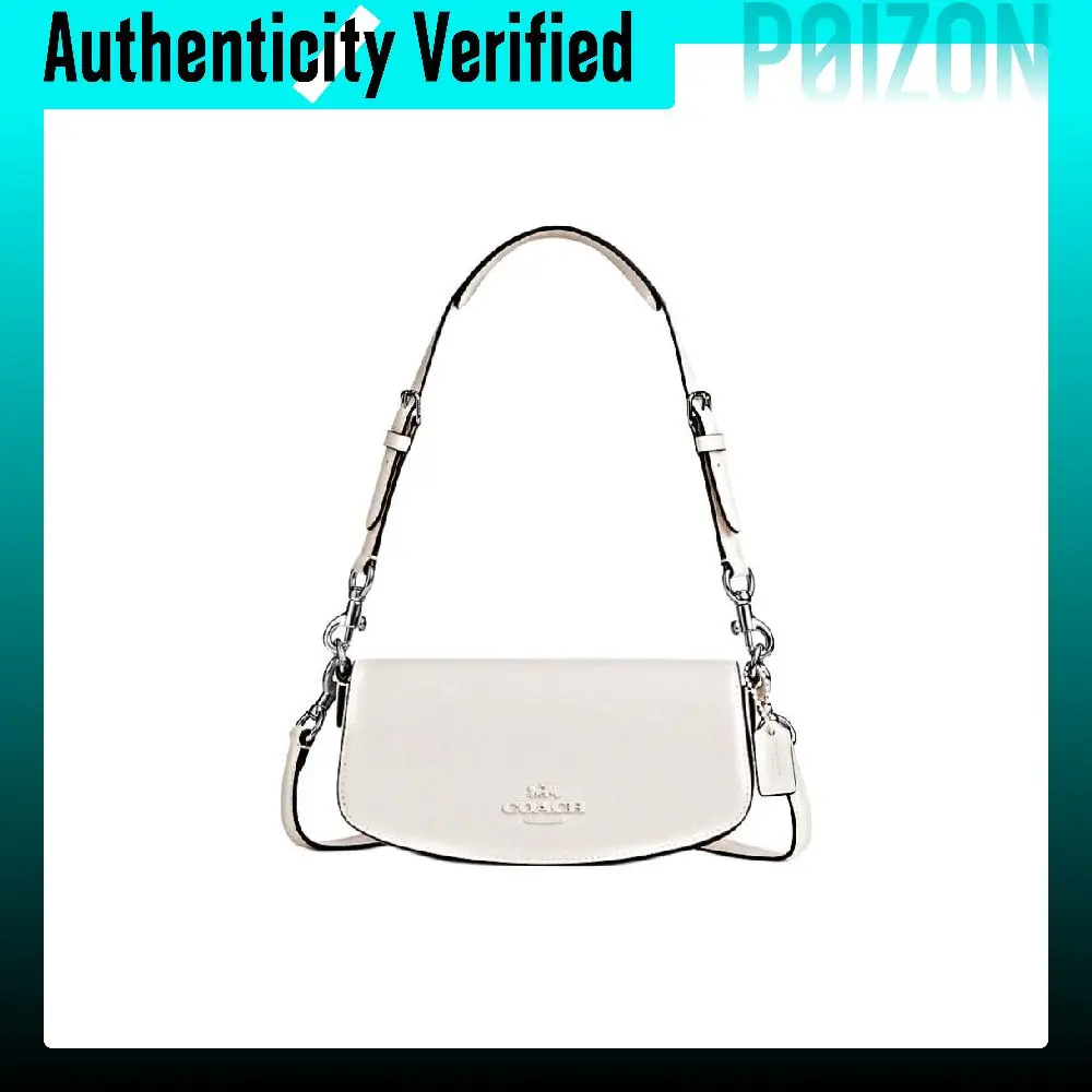 Borsa A Tracolla In Pelle Coach, Borsa A Spalla, Borsetta Piccola Da Donna Bianca CT757-SVHA-image