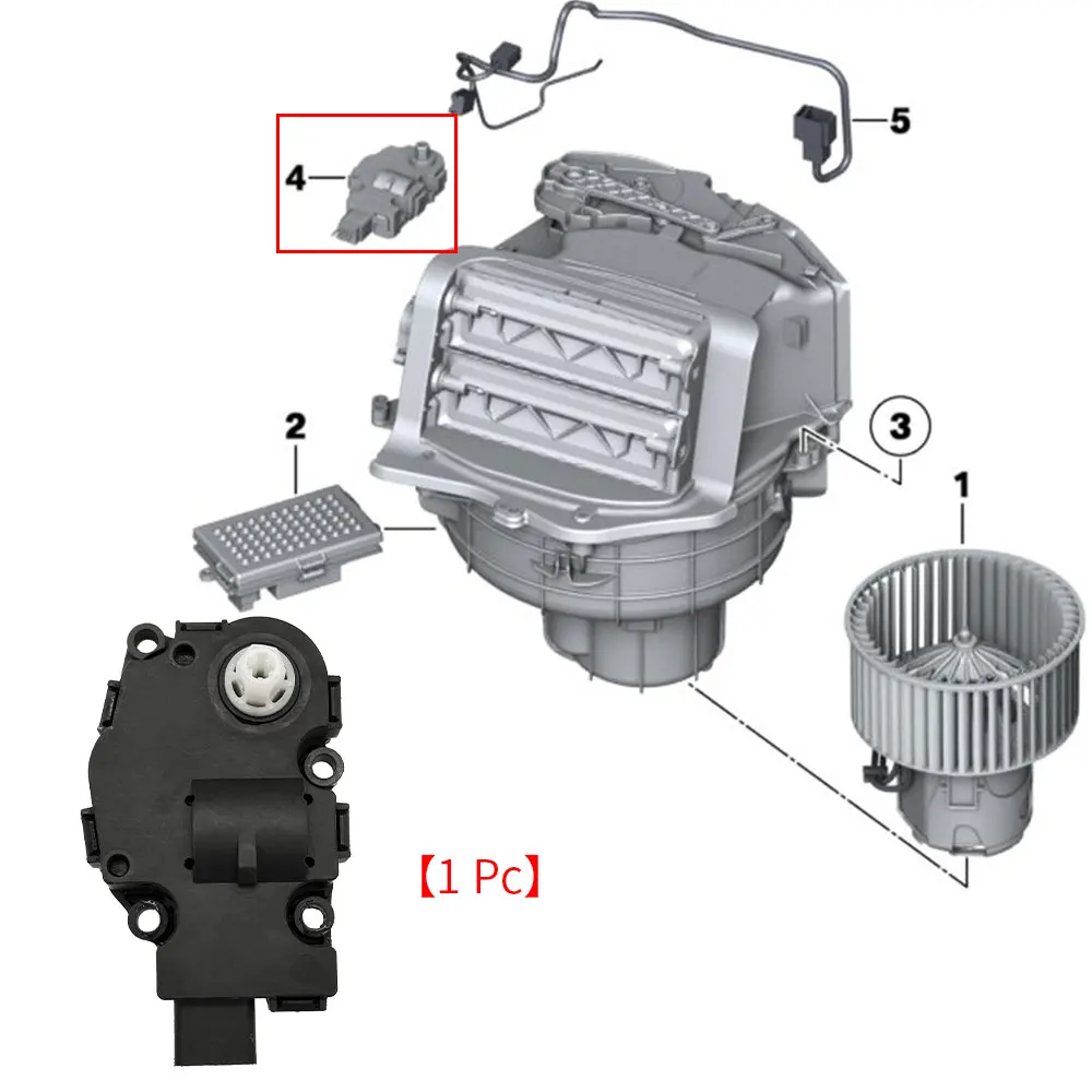 For BMW F10 F06 F07 F02 Car Hvac Evaporator Air Heater Actuator Flap Motor Air Conditioner Servo Motor For BMW 5 6 7 Series GT