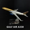 1:400 Scale Metal Aircraft Gulf A330 Airlines Boeing Airplane 1 1:400 Scale Metal Aircraft Gulf A330 Airlines Boeing Airplane 1