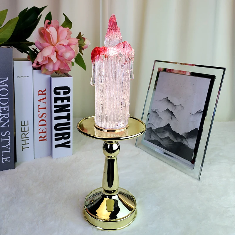 جو كتابة عادي من الزجاج القديم، شمعدان أوروبي، ضوء ليلي، مطعم بار، هدايا بضائع راقية #2