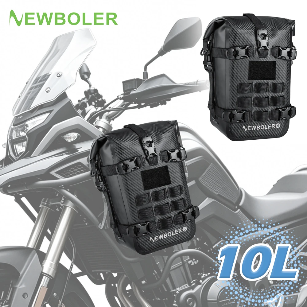 newboler-8-10l-オートバイバンパーバッグ防水フレームクラッシュバーパック屋外サイクリングツール配置バッグインナーサポートボード付き