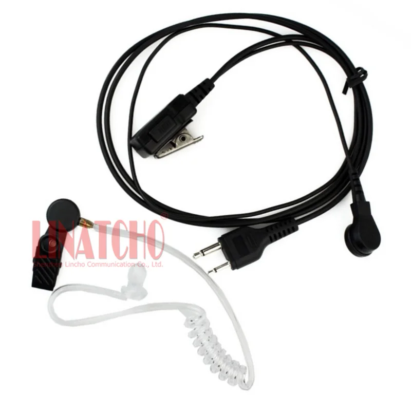 Walkie Talkie IC-V8 IC-V82 IC-V80 IC-F3 F4 Clear Air Acoustic Tube PTT Mic Two Way Radio Soft Ear Plug Headset