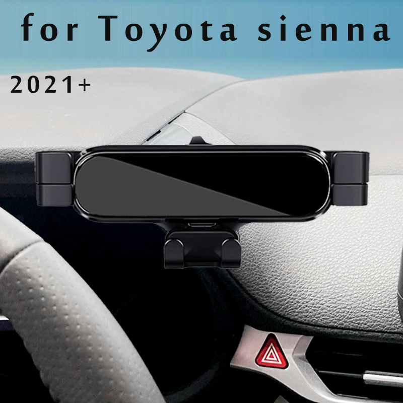 

Car Phone Holder For Toyota Sienna 2021 2022 Car Styling Bracket GPS Stand Rotatable Support Mobile Accessories