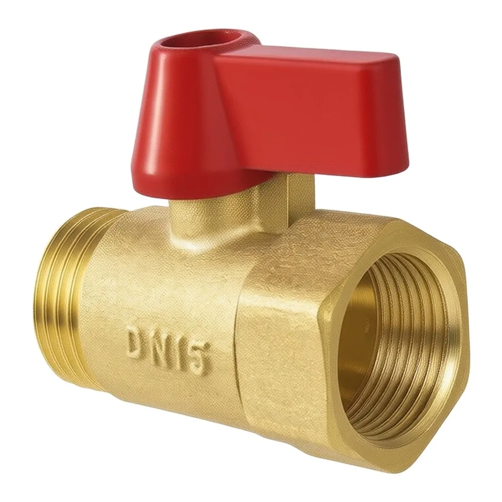 Manual Operated Brass Ball Valve 1/2 Inch Inner Outer Thread for Stable Water Flow Regulation in Fixed Installations