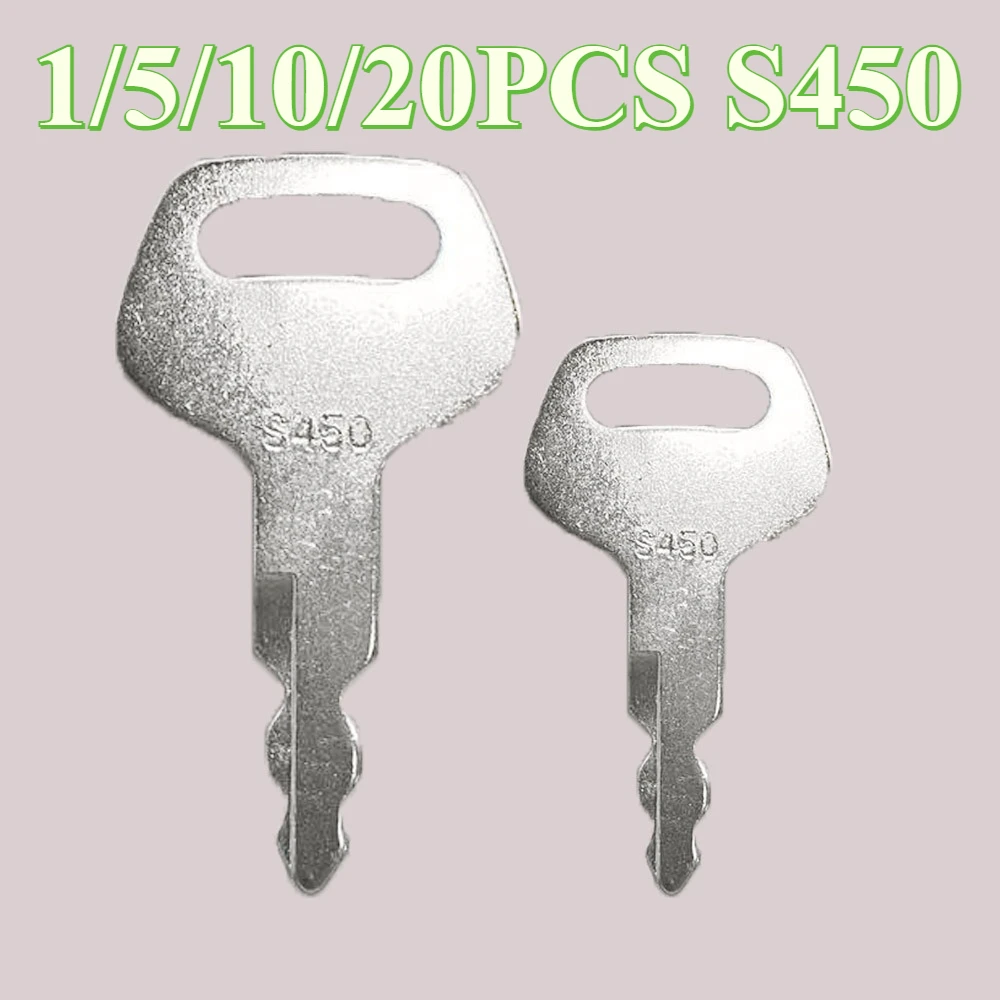 1/5/20/10PCS S450 Ignition Key for Excavator SH200A1 SH200A2 SH200A3 Engine