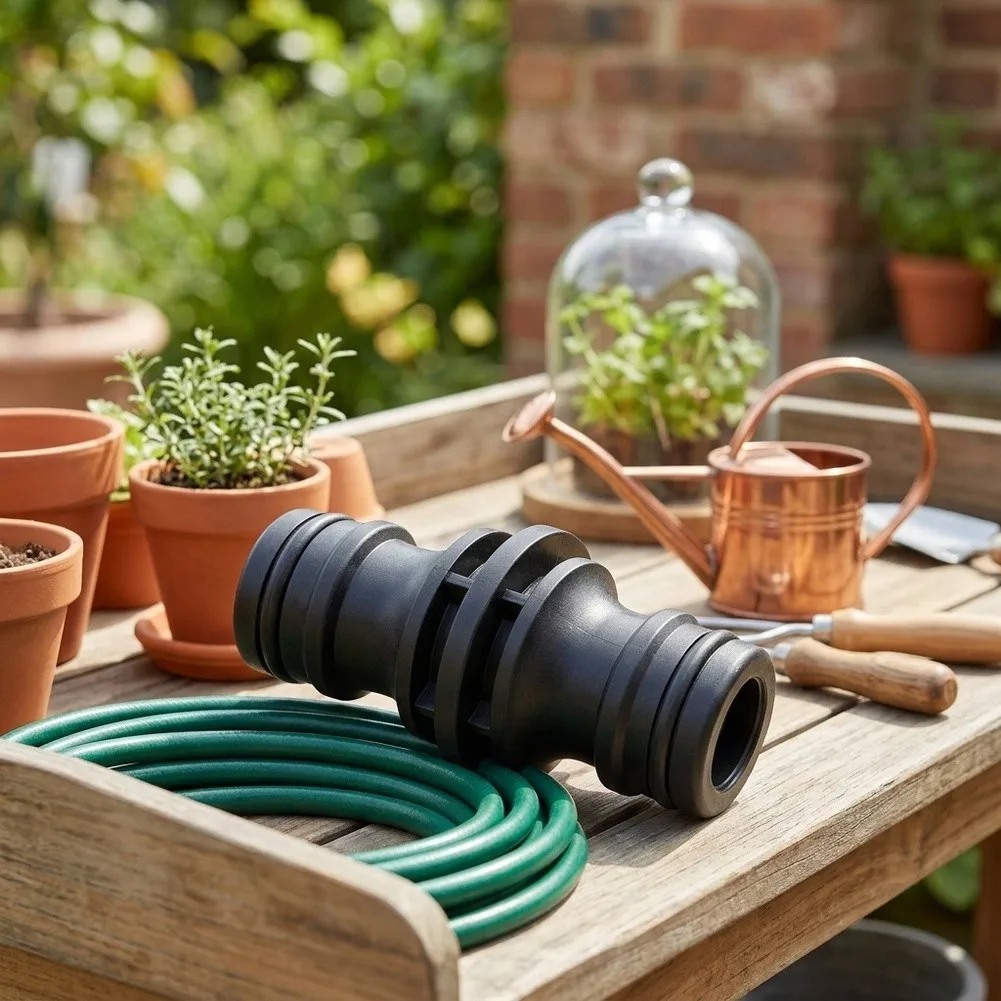Equipment High Quality Kit Connector Hose 50*26*26mm Black/green for Garden Water 2 Way Coupler Hose Connector Male