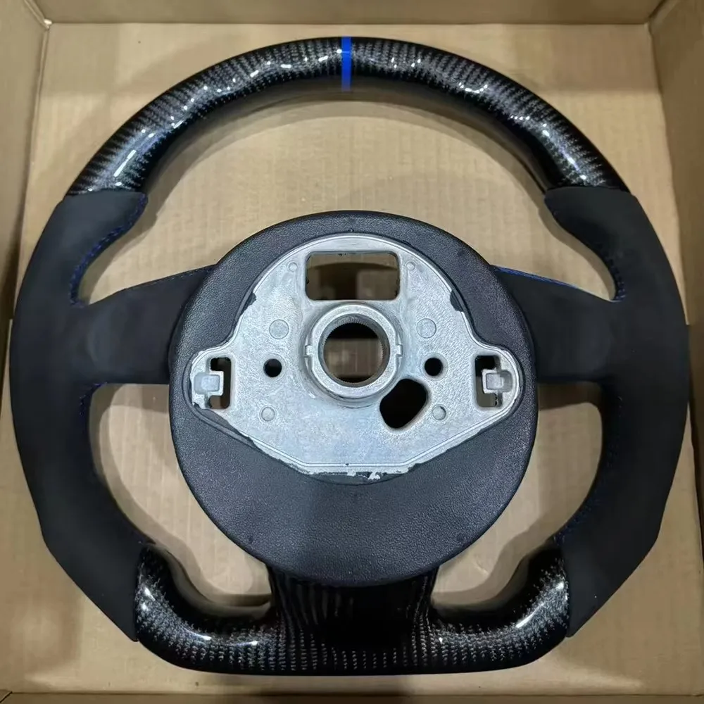 لأودي A3 A4 A5 A6 A7 الكانتارا ألياف الكربون متعددة الوظائف RS // S شعار عجلة القيادة قاعدة الجمعية #2