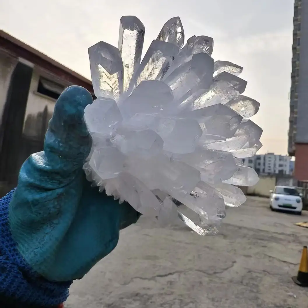 Newly Discovered Natural White Quartz Clusters, Transparent Quartz Ore Clusters, Mineral Spiritual Healing