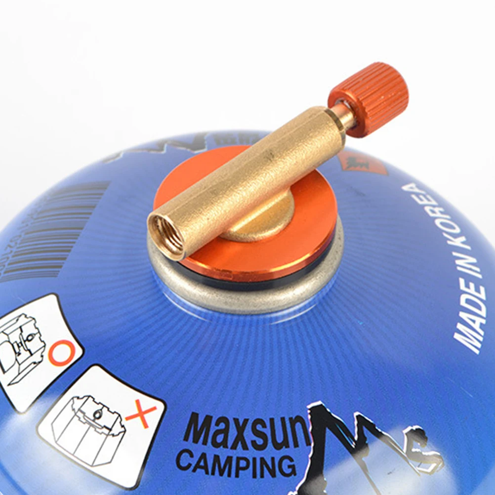 

Adjustable Gas Control for Flat Cylinder Stove Valve Camping Outdoor Furnace Connector with Tube Fire Regulation