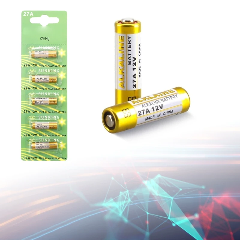 Powerful Alkaline Batteries Enhanced Safety Alkaline Battery 27A 12V for Igniters Electronic Pointers Wireless Doorbells F19E