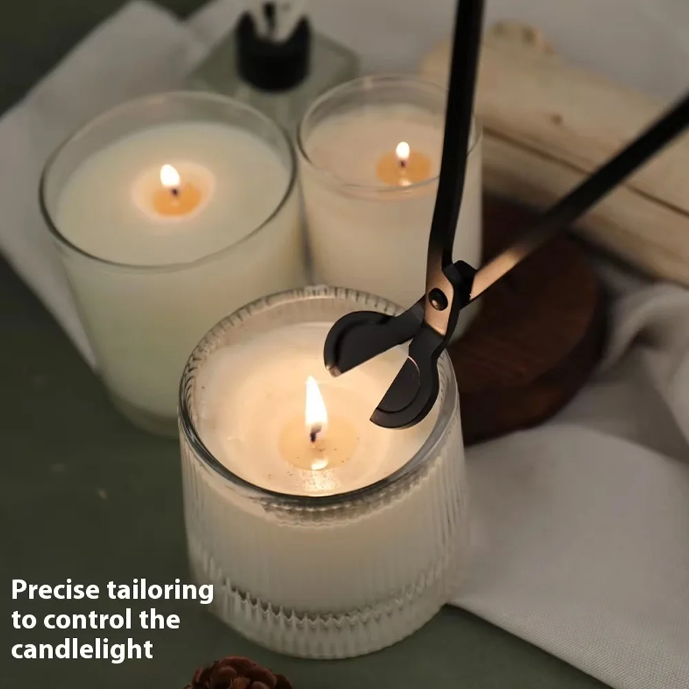 الفولاذ المقاوم للصدأ الشموع المتقلب مصقول الفتيل المقص القاطع الروائح اللون مقص DIY بها بنفسك شمعة أداة شمعة الرعاية الملحقات #5