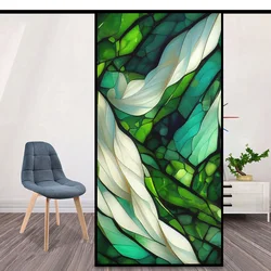 Static Electricity Frosted Privacy Window Film Anti UV Blocking Heat Control Window Sticker Color Stained Glass Window Decor