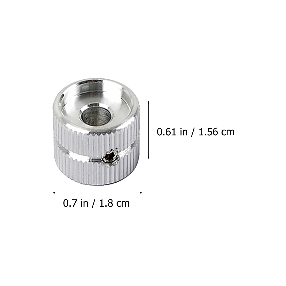 

2 Pcs Screw Eye Knob Guitar Volume Control Accessories Bass Parts Tone for Round