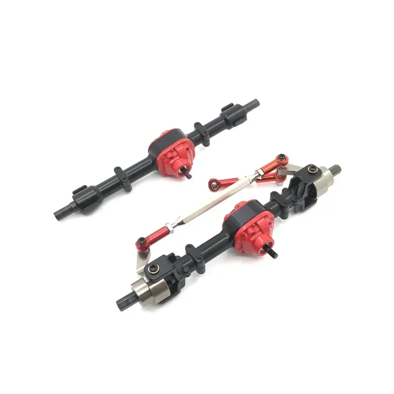 อัพเกรดโลหะด้านหน้า/ด้านหลังชุดเพลาสําหรับ MN 1/12 D90 D91 99S FJ45 RC รถบรรทุก RC รถ Refit อะไหล่อัพเกรด