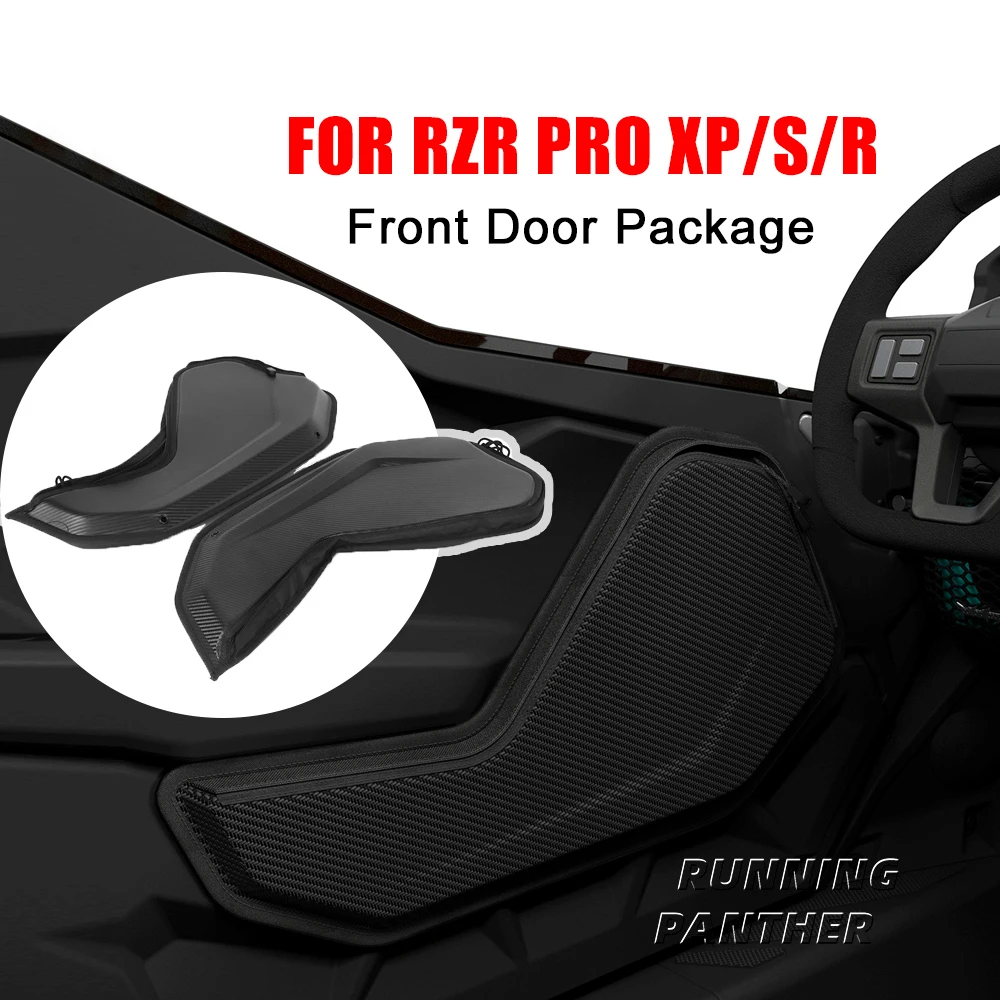 

For Polaris RZR Pro XP S R Scratch resistant Decorative package PRO XP Driver Side Front Door Storage Bags Black Accessories Kit