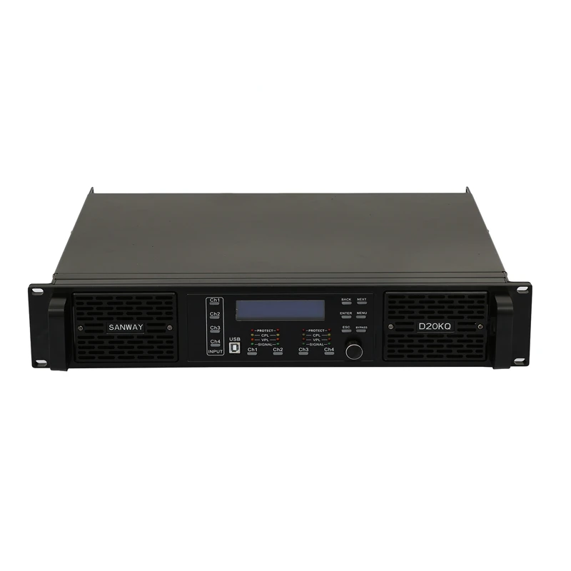 D20KQ 16000W 4 Channel Class D Stereo Power Amplifier DSP FP20000Q