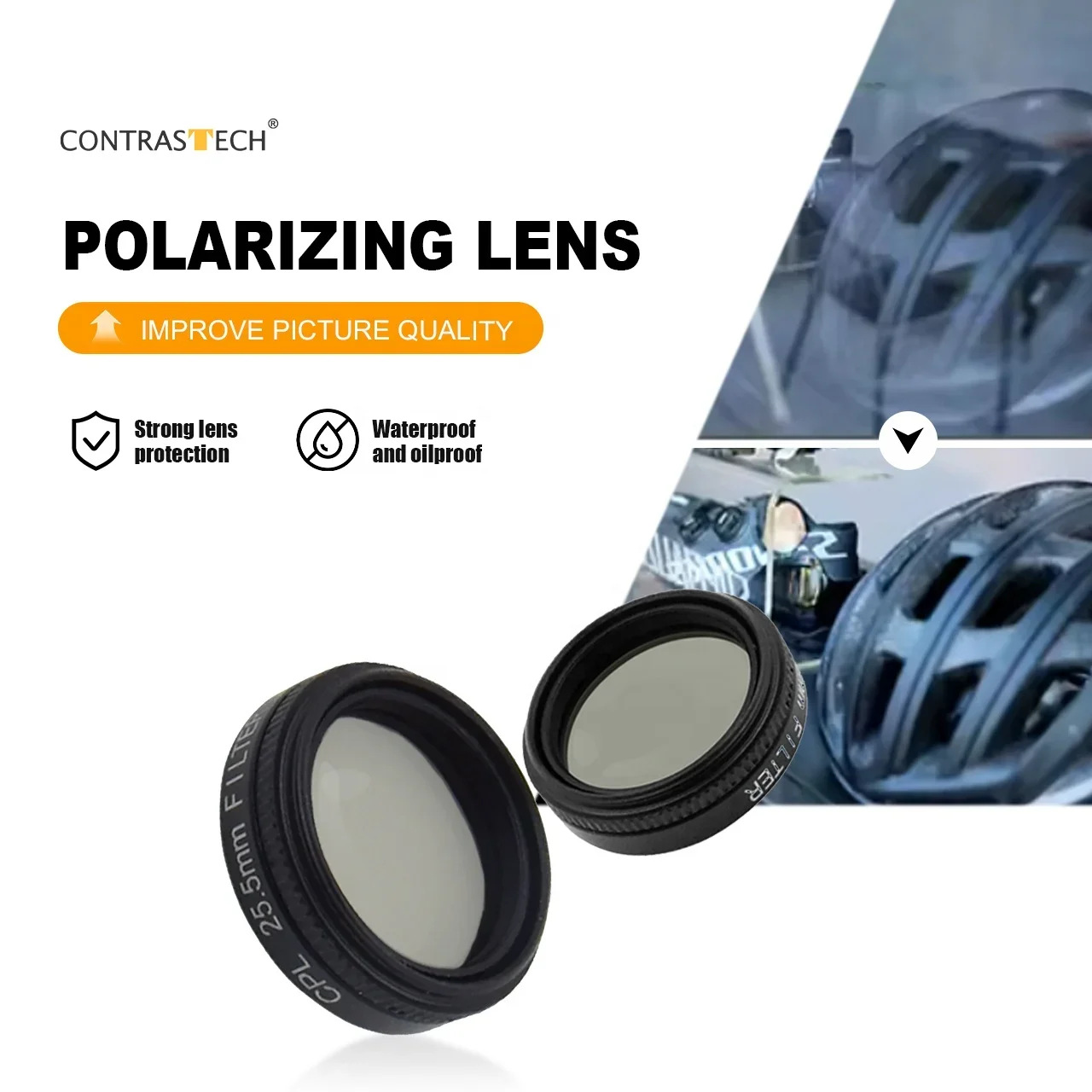 25.5mm 37mm Camera Filter Suppresses Reflection Polarizing Lens for Vivid Visual Image