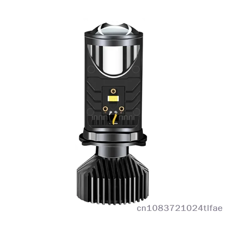 

Y6D H4 Светодиодные лампы для фар с двух светодиодными линзами, проектором и вентилятором, мини-налобным фонарем дальнего света, автомобильное освещение