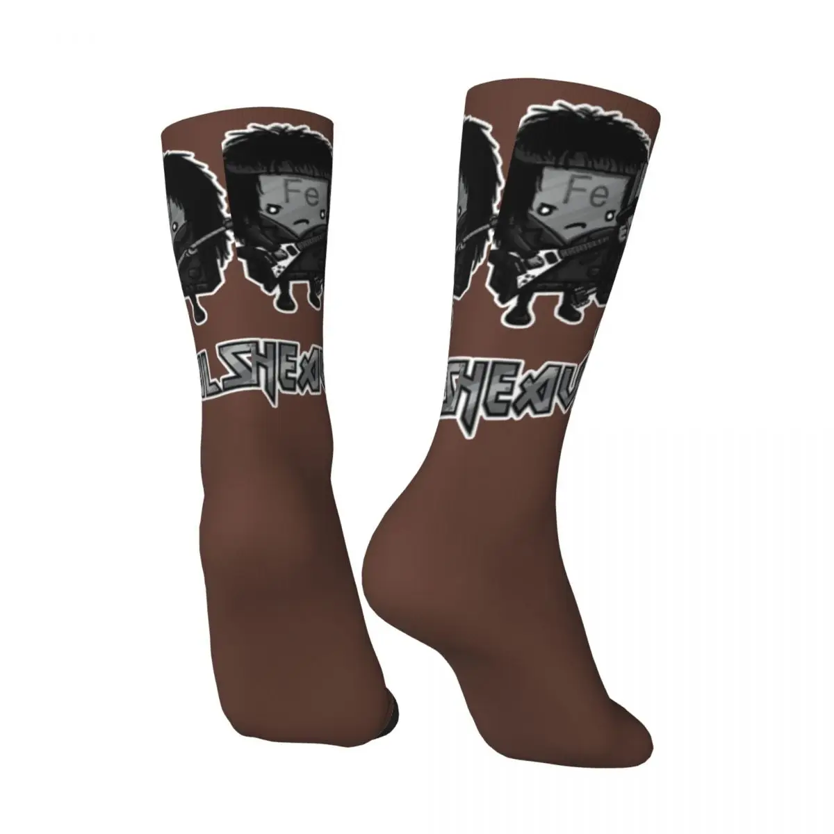 Happy Funny Men's compression Socks Physicist Lanthanoid Series Retro Harajuku The Heavy Metals Chemistry Crew Crazy Sock