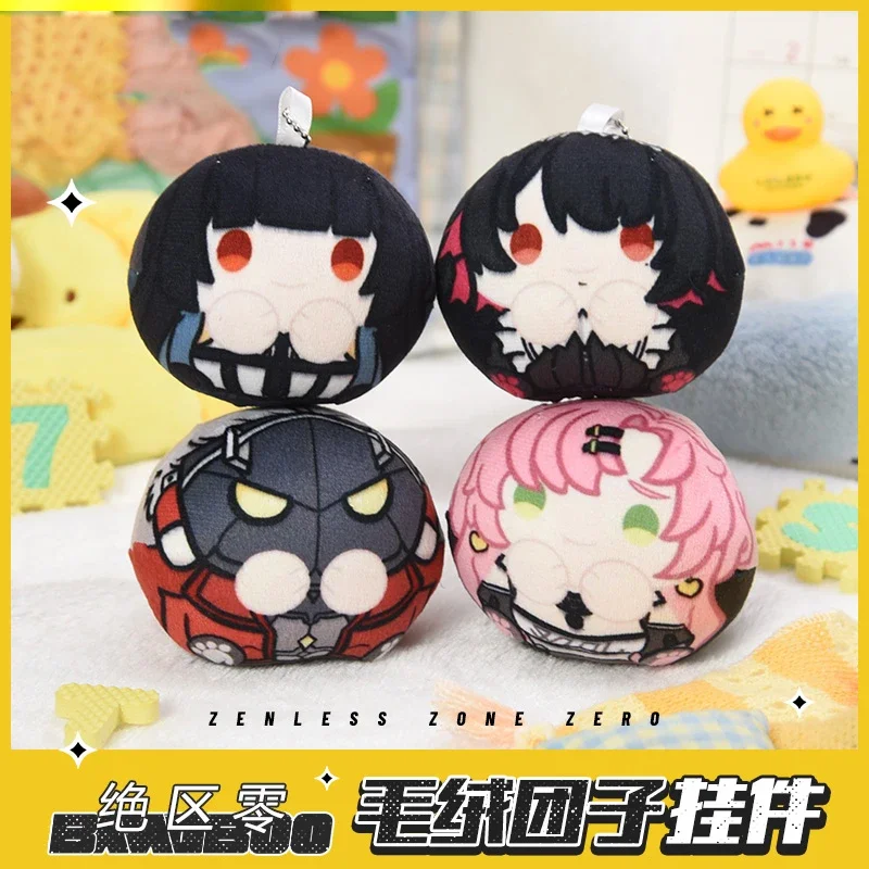 8cm Game Zenless Zone Zero Nicole Demara Hoshimi Miyabi Ellen Joe  Cosplay Cute Plush Stuffed Doll Dango Pendant Keychain Toy