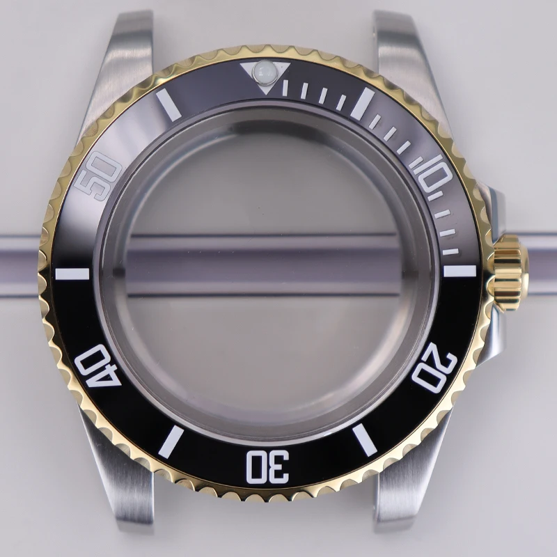 

40mm Watch Case Sapphire Parts For SUB Seiko Nh35 Nh34 Nh36/38 Eta2824 Miyota 8215 Movement 28.5mm Dial Ceramic Bezel 120Clicks